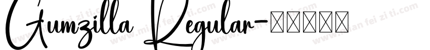 Gumzilla Regular字体转换